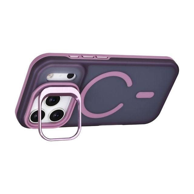 iPhone 17 Pro Backcover hoesje - Magsafe - With Camera Stand - Paars