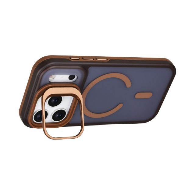 iPhone 17 Pro Backcover hoesje - Magsafe - With Camera Stand - Paars