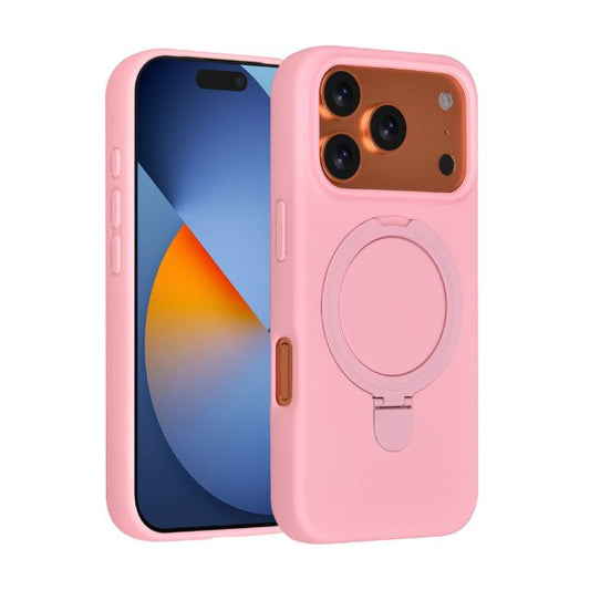 iPhone 17 Pro Backcover hoesje - Magsafe With Ring Stand - Hanger - Sakura Pink