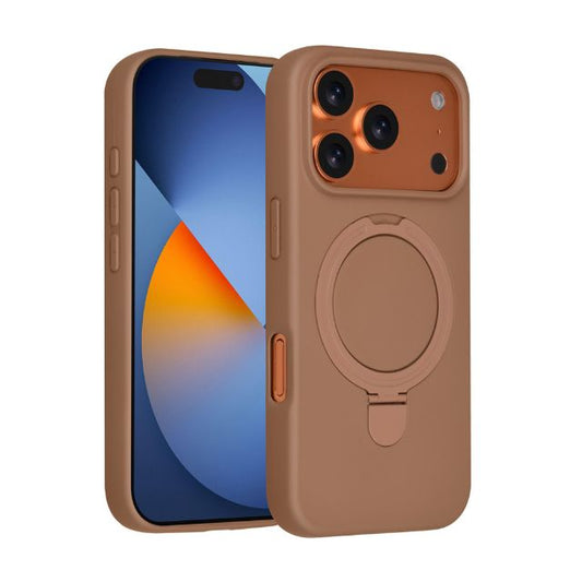 iPhone 17 Pro Backcover hoesje - Magsafe With Ring Stand - Hanger - Desert Brown