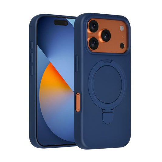 iPhone 17 Pro Backcover hoesje - Magsafe With Ring Stand - Hanger - Navy Blue