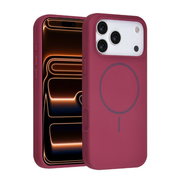 iPhone 17 Pro Max Backcover hoesje - Magsafe - Full Silicone - Blauw