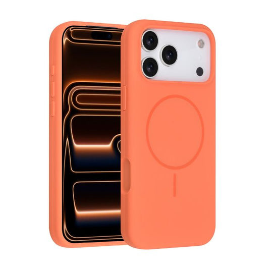 iPhone 17 Pro Max Backcover hoesje - Magsafe - Full Silicone - Oranje