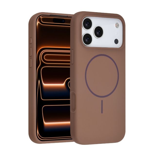 iPhone 17 Pro Max Backcover hoesje - Magsafe - Full Silicone - Blauw