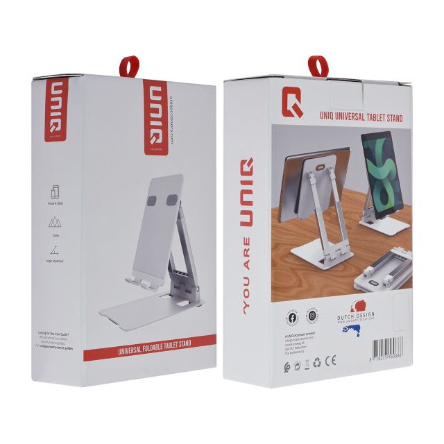 UNIQ Accessory Universele Tablet Houder - Opvouwbaar - Wit TUNIQ