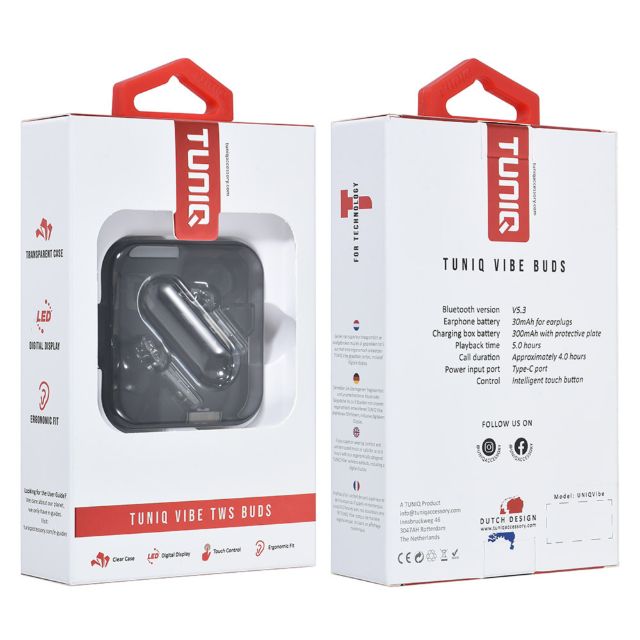 TUNIQ Vibe Wireless Oordopje - Blauw