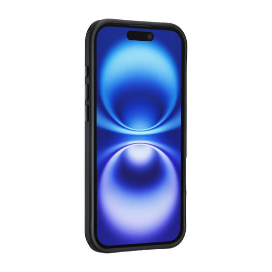 iPhone 17 Air Backcover hoesje - Built-in Ring Stand - Antishock - Zwart