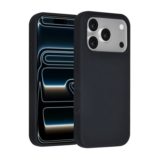 TUNIQ iPhone 18 Pro Backcover hoesje - Silicon case - Zwart TUNIQ