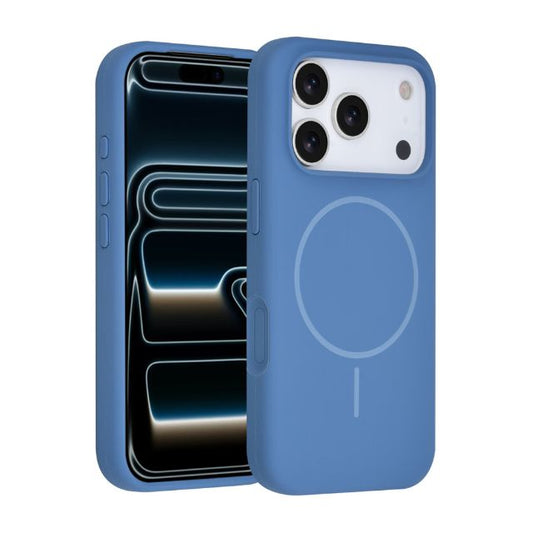 iPhone 17 Pro Backcover hoesje - Magsafe - Full Silicone - Blauw