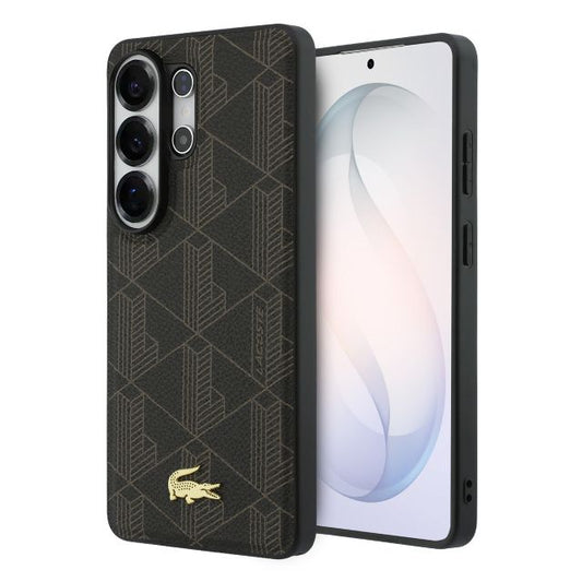 Lacoste Galaxy S26 Ultra Backcover hoesje - MagSafe - The Blend Monogram - Bruin