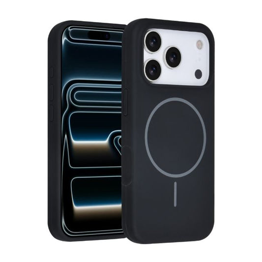 iPhone 17 Pro Backcover hoesje - Magsafe - Full Silicone - Zwart