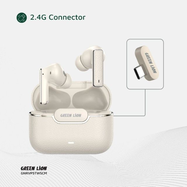 Green Lion River Plus True Wireless Earbuds - Zwart