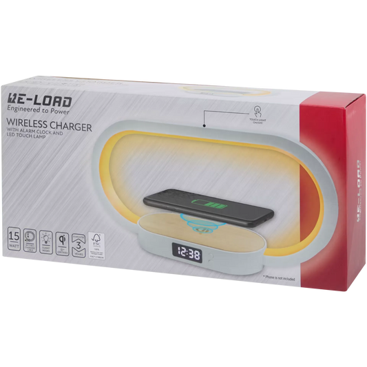 Draadloze oplader + Alarmklok