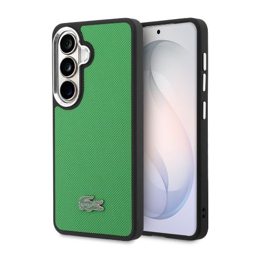Lacoste Galaxy S26 Plus Backcover hoesje - MagSafe - Iconic Petit Pique Logo - Estragon Green
