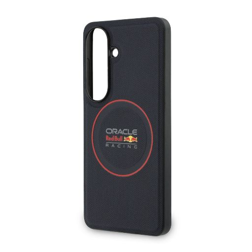Red Bull Racing Galaxy S26 Plus Backcover hoesje - Magsafe - Meshed PU Leather - Red Ring Logo - Navy