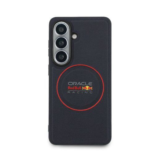 Red Bull Racing Galaxy S26 Plus Backcover hoesje - Magsafe - Meshed PU Leather - Red Ring Logo - Navy