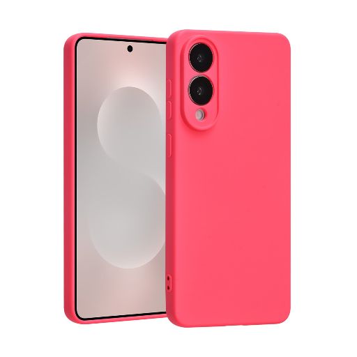 TUNIQ Galaxy S25 Edge Backcover hoesje - Felroze