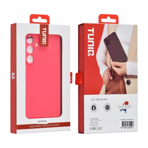 TUNIQ Galaxy S25 Plus Backcover hoesje - Felroze TUNIQ