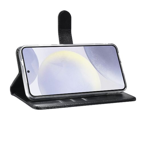 TUNIQ Galaxy S25 Plus Book Case hoesje Pasjeshouder voor 3 pasjes - Hanger - Zwart