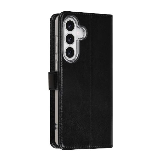 TUNIQ Galaxy S26 Plus Book Case hoesje - Pasjeshouder voor 3 pasjes - Magneetsluiting - Hanger - Zwart