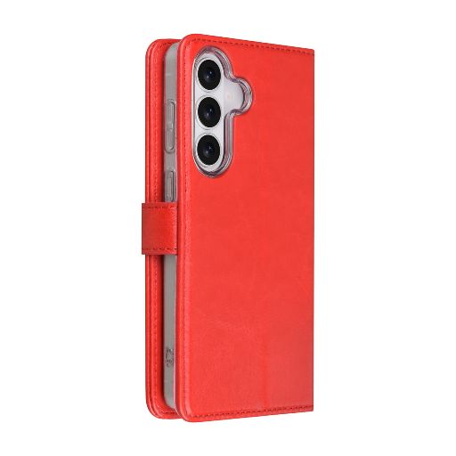 TUNIQ Galaxy S26 Plus Book Case hoesje - Pasjeshouder voor 3 pasjes - Magneetsluiting - Hanger - Rood