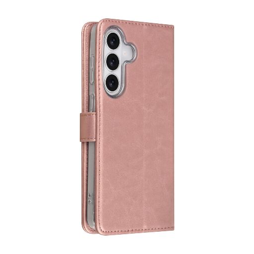 TUNIQ Galaxy S26 Plus Book Case hoesje - Pasjeshouder voor 3 pasjes - Magneetsluiting - Hanger - Roze Goud
