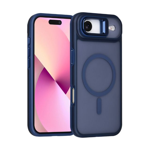 iPhone 17 Air Backcover hoesje - Magsafe - With Camera Stand - Zwart