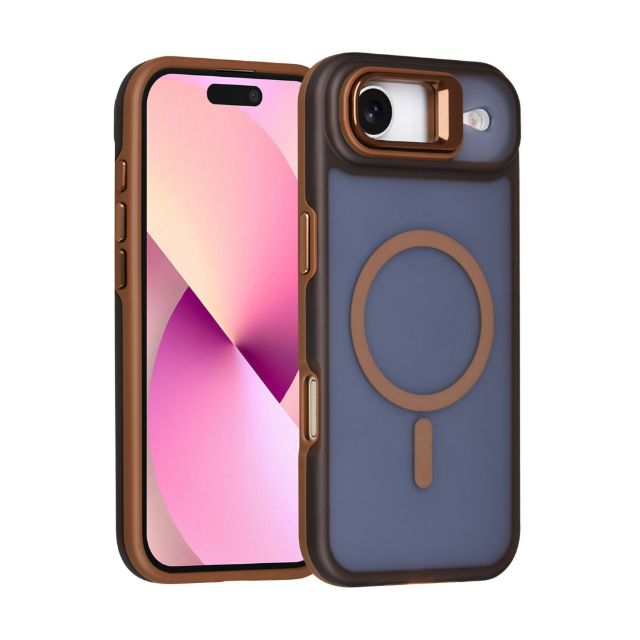 iPhone 17 Air Backcover hoesje - Magsafe - With Camera Stand - Zwart