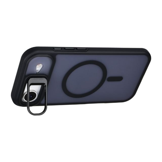 iPhone 17 Air Backcover hoesje - Magsafe - With Camera Stand - Zwart