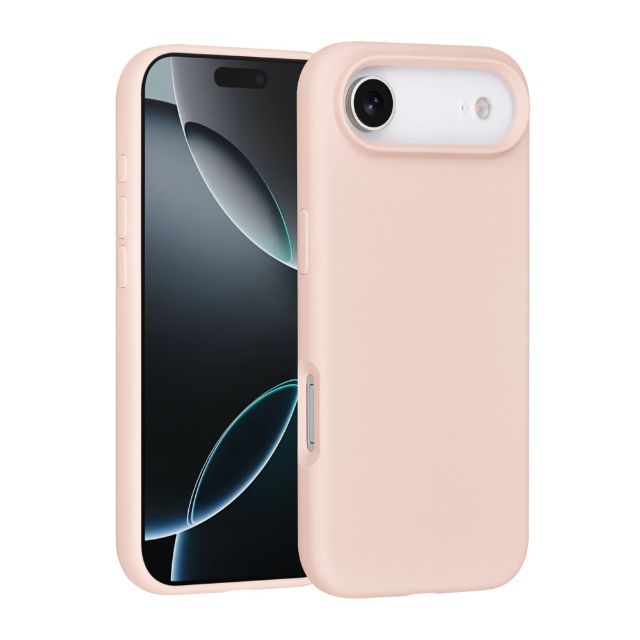 iPhone 17 Air Backcover hoesje - Premium Liquid Silicon - Roze