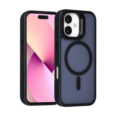 iPhone 17 Backcover hoesje - Magsafe - With Camera Stand - Zwart